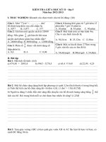 ĐỀ KT TOÁN GK II LỚP 5