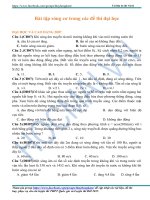 TUYỂN tập SÓNG cơ TRONG đề THI đại học