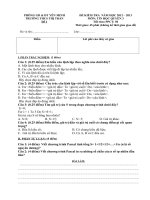 Đề KT 1 tiết Tin 8 (tiết 50)