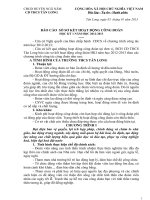 Báo cáo sơ kết HKI/2012-2013