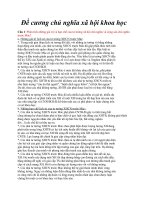 đề cương chủ nghĩa xã hội khoa học