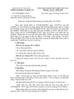 CV về việc tập huấn phần mềm VEMIS