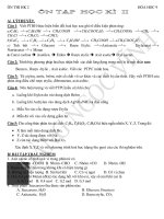 Đề cương ôn thi hk 2 hóa 9