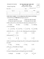 ĐỀ CHỌN HSG DỰ THI CÓ ĐÁP ÁN