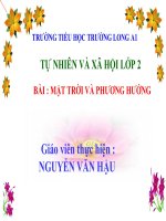 hau - tnxh MẶT TRỜI VÀ PHƯƠNG HƯỚNG