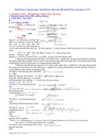 Chuyên đề phương trình ,bất phương trình,hệ  phương trình vô tỷ