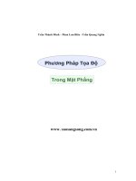 tọa độ mặt phẳng