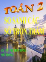 TOÁN 2. SO SÁNH CÁC SỐ TRÒN TRĂM