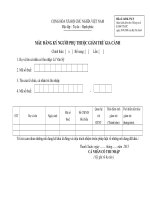 MẪU KÊ KHAI THUẾ THU NHẬP CÁ NHÂN