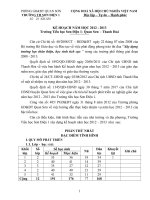 Kế hoạch chỉ đạo năm học 2012 - 2013