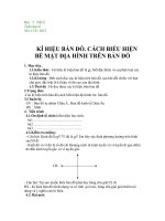 bài 5 kí hiệu bản đồ cách biểu hiện địa hình trên bản đồ