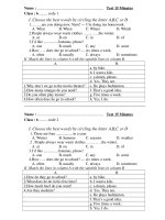 de kiem tra 15 phut hoc ky2