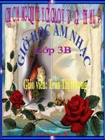Âm nhạc 3-tiết 24 Ôn tập 2 bài hát Em yêu trường em và cùng múa hát dưới trăng.Tập nhận biết tên một số nốt nhạc trên khuông,