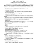 dap an cuoc thi tim hieu Luat giao thong duong bo nam 2012