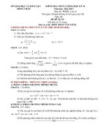đề thi đề xuất học kỳ 2 toán 10