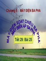 Bài 25: MÁY ĐIỆN XOAY CHIỀU 3 PHA