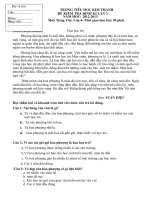 đề kiểm tra lần 3 lớp 4 -Kim Thành - YT