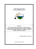 sử dụng phần mềm exels quản lý điểm cho học sinh tiểu học