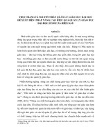 thực trạng và nguyên nhân quản lý giáo dục đại học đề xuất nâng cao chất lượng quản lý giáo dục đại học ở nước ta hiện nay