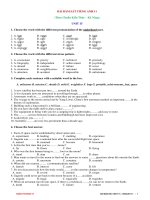 Bài Bám Sát Unit 15 - AV11-CB