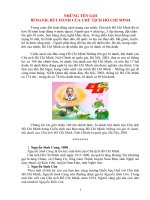 Những tên gọi, bí danh, bút danh của Bác Hồ