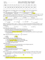 ĐÈ KT LẦN 1 HỌC KỲ 2 KHỐI 12 CB. NĂM 2012-2013