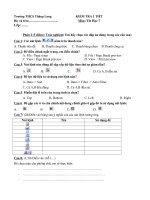 Đề thi tin học kì II lớp 7