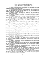 Ngân hàng câu hỏi thi công chức lĩnh vực chuyên ngành quản lý đất đai 2013