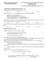 Đề khảo sát chất lượng Toán lớp 9 ngày 16-3-2013