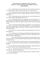 Ngân hàng câu hỏi thi công chức lĩnh vực chuyên ngành giao thông vận tải 2013