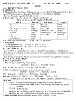 LÍ THUYẾT VÀ BÀI TẬP HOÁ HỮU CƠ 12  PHÂN DẠNG TỪ DỄ ĐẾN KHÓ  FULL