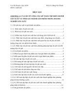 Luận văn tốt nghiệp: Kế toán tập hợp chi phí sản xuất và tính giá thành sản phẩm tại Công ty cổ phần bia Sài Gòn  Nghệ Tĩnh