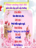 giáo án điện tử Nòng nọc con tìm mẹ