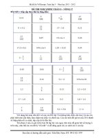 Hướng dẫn giải các đề thi vòng 17-19. năm học 2011 - 2012