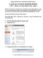 Cách xuất file .ppt hoặc .pptx ra file .jpeg