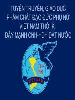 Tuyên truyền bốn phẩm chất đạo đức phụ nữ