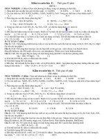 Bộ đề kiểm tra 1 tiết môn hóa 8 hay (tiết 53)