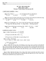 de thi hsg 5 mon toan cap tinh