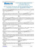 LTĐH môn sinh bài tập cấu trúc di truyền của quần thể phần II