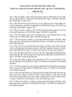 Ngân hàng câu hỏi thi công chức lĩnh vực chuyên ngành thương mại  quản lý thị  trường 2013