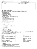 Đề kiểm tra Giáo dục công dân7(Tiết 27)