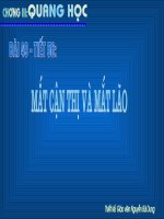 Tiết 56. Mắt cận thị và mắt lão