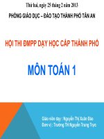 Các số có 2 chữ số - Toán lớp 1