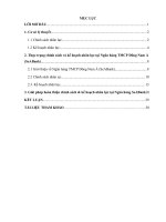 Thực trạng chính sách và kế hoạch nhân lực tại ngân hàng TMCP đông nam á (SeABank)