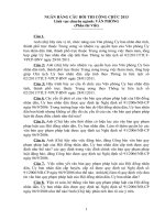 Ngân hàng câu hỏi thi công chức lĩnh vực chuyên ngành văn phòng 2013