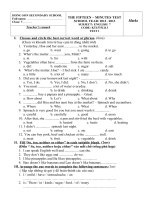 Ktra Anh 7 - 15 lần 5A - 2012-2013