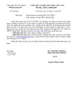 CÔNG VĂN SỐ 85/ GDYD