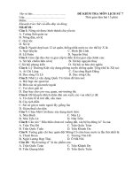 15'''' Trắc nghiệm Sử 3 mã đề (số 2)