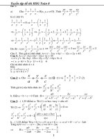 một số bài giải đẳng thức và bất đẳng thức