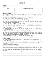 Tiết 57 : kiểm tra 1 tiết